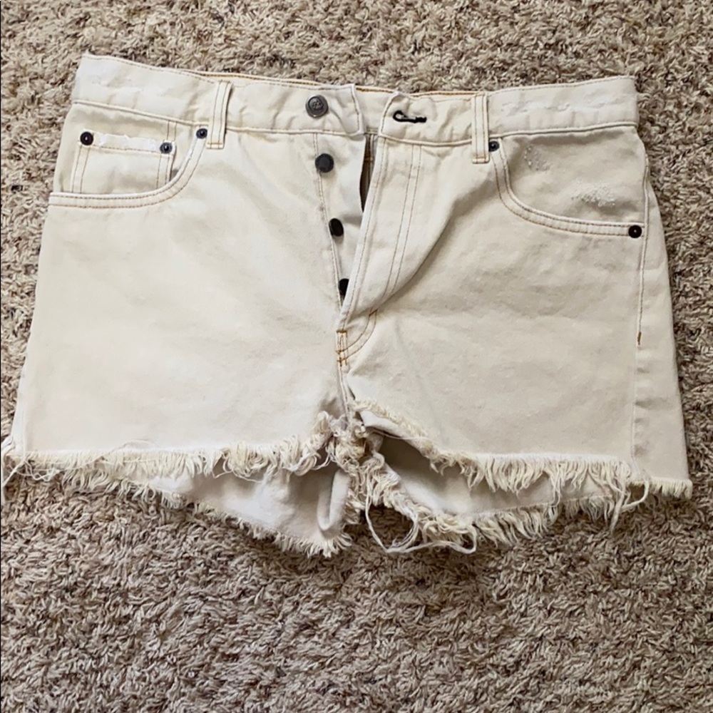 Cheap Monday distressed shorts